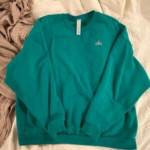 ALO Yoga Turquoise Sweatshirt